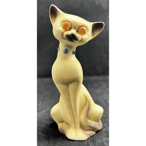Roselane Vintage Ceramic Siamese Cat Figurine Japan. *Pre-Owned*